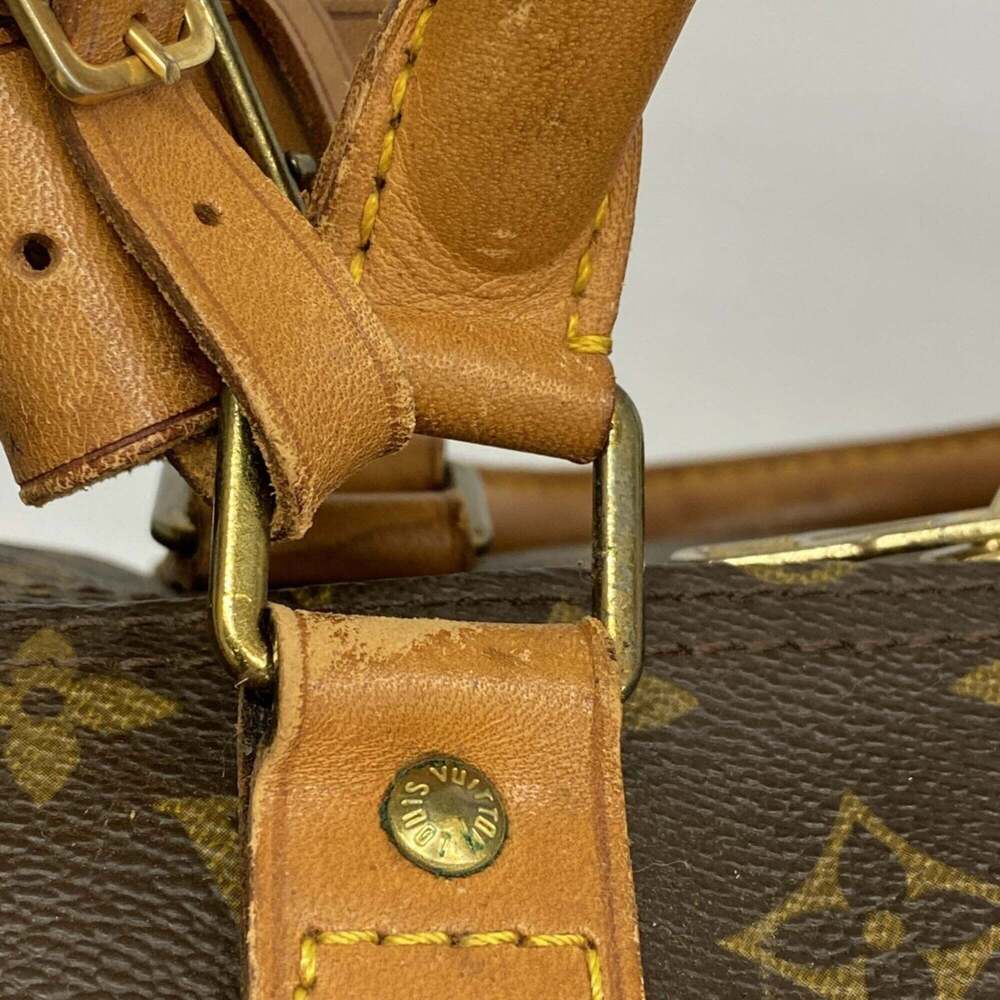 LOUIS VUITTON Brown Monogram Keepall 60 Boston Bag - Picture 8 of 11